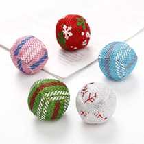 Cross-border cat toy ball Christmas patch ball pet toy ball cat scratching ball self-entertainment chasing pet supplies