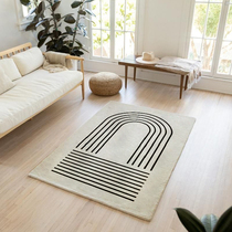 House Yan icarepets Nordic ins Morandi Color Living room Carpet Home Bedroom Bedroom Room Bed Edge Blanket Floor Mats Mat Mat