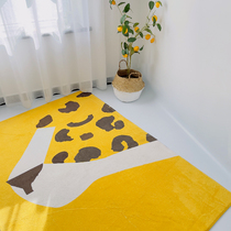 House Yan icarepets Nordic Morandi Color BAO WELN plush Living room Carpet Home Bedside Blanket Book House Mat