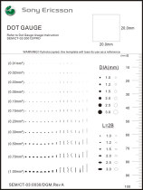 SONY Sony point gauge stain card Seiko point line gauge Film ruler comparison card stain gauge Defect point gauge inspection