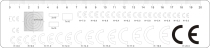 CE standard measuring point line card gauge Film ruler Transparent soft measuring point gauge High precision measuring line gauge with ruler