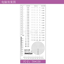 INNOLUX film ruler stain caliper line gauge Transparent caliper stain gauge scar control card invoicing