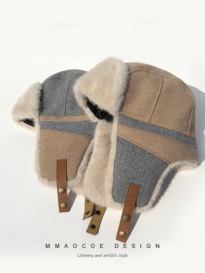 Winter Lei Feng Hat Men's Warm Ear Protection Outdoor Cycling Windproof Plus Velvet Thickened Couple Northeast Cotton Hat Women