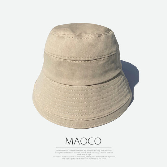 Fisherman Hat with Face Cover, Japanese Style Bucket Hat, Lazy Style, Niche Pure Cotton, Simple and Versatile Sun Hat for Spring and Summer