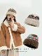 Women's Winter Thickened Warm Ear-Protecting Wool Hat, Vintage Artistic Fair Isle Style Knitted Hat for Women