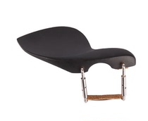 Violin ebony jujube chin rest with screw holes