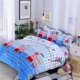 Nhung nhung bốn mảnh lông cừu nhung chăn mùa đông dày cộng với nhung ấm flannel bộ sang trọng của 4