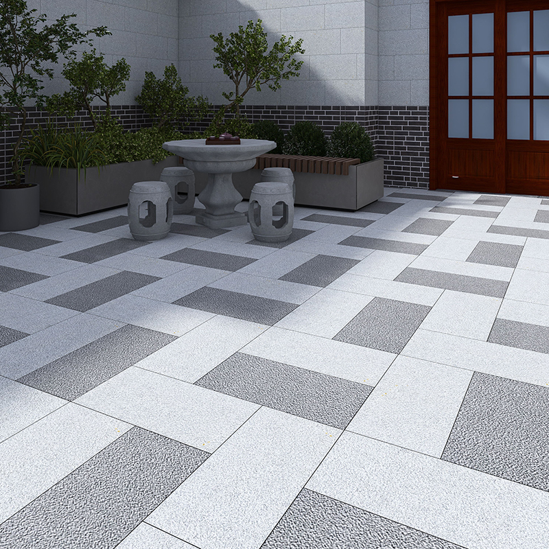 Outdoor yard floor tiles, floor paving, stone tiles, outdoor courtyard floor tiles, anti-slip villa garden terrace quartz tiles floor tiles