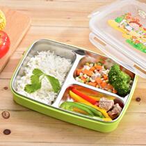 Split anti-scalding lunch box with LID LID dining room good-looking sealed tableware childrens lunch box New Light insulation trumpet