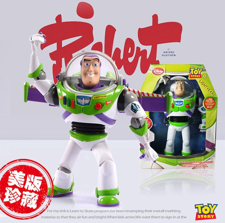 Toy Story Buzz Lightyear Wings Bounce Sheriff Woody Hug Dragon Triss Shepherdess Voices
