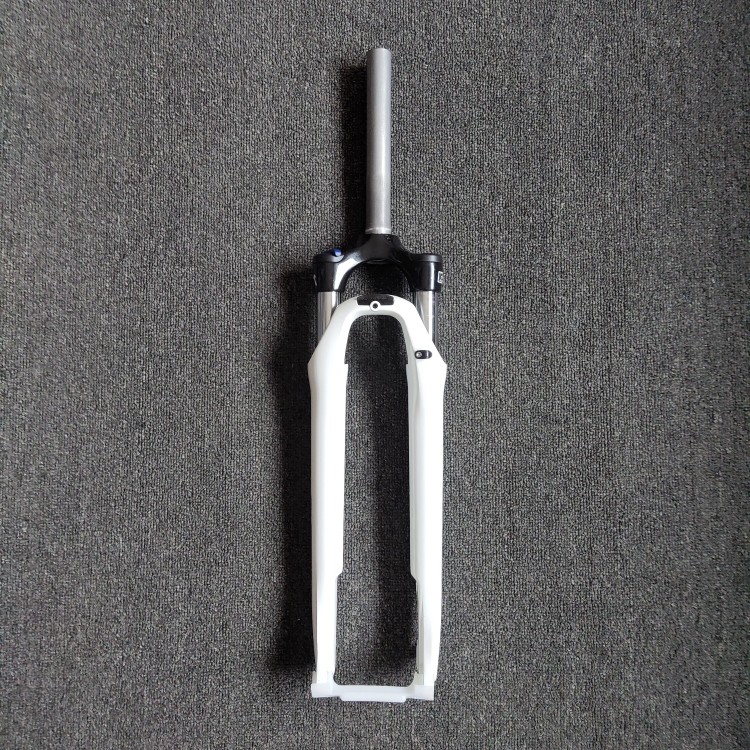 Suntour Santuo road touring car front fork 700C straight tube front shock with locking disc brake version white