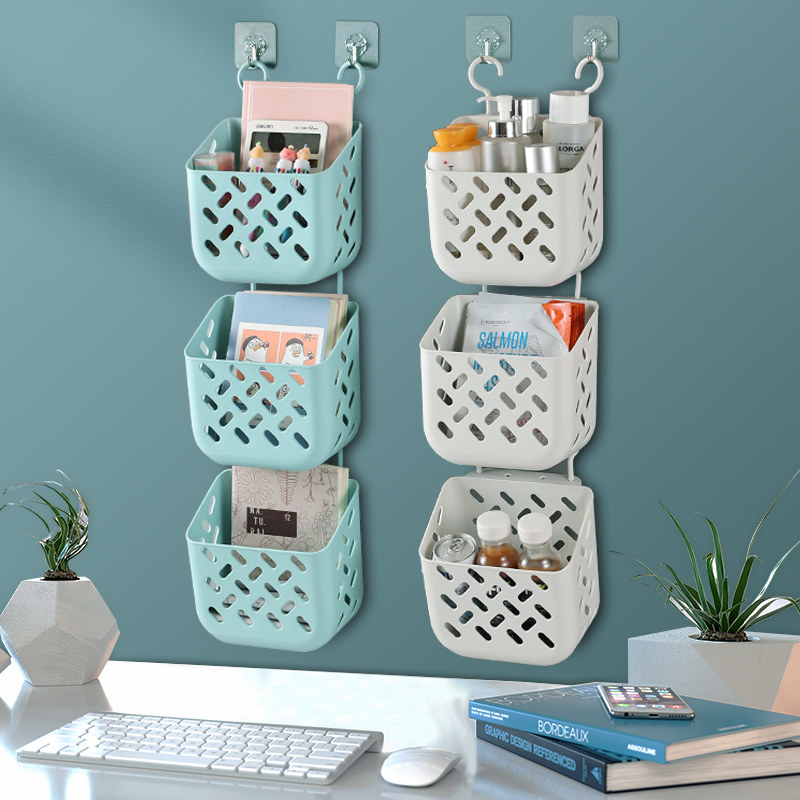 Bathroom Headboard Containing God Instrumental Wall Wall-mounted Bag Home Miscellaneous Goods Finishing Shelve Dressing Room Door basket