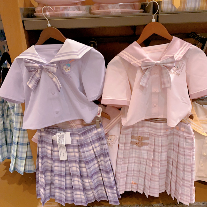 Shanghai Disney Domestic Academy Style Series Lina Belle Keqi'An Spring Short-Sleeved Shirt and Skirt Shanghai Disney Domestic Academy Style Series Lina Belle Keqi'An Spring Short-Sleeved Shirt and Skirt