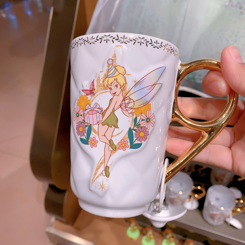 Shanghai Disney Domestic Agent Wonderful 9Th Anniversary Wonderful Green Fairy Ceramic Mug Water Cup