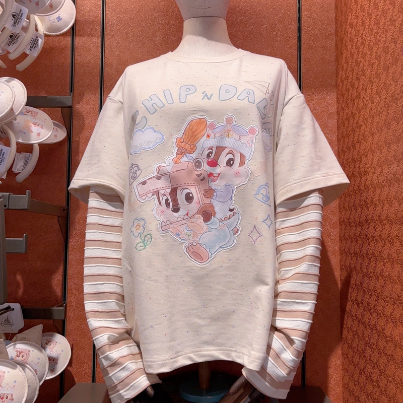 Shanghai Disney Domestic Exclusive Chichititi Fairy Tale Kingdom Long-Sleeved T-Shirt