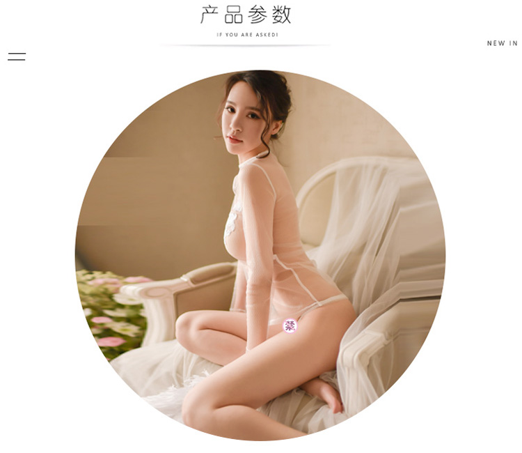 Đồ ngủ gợi cảm nữ mùa hè nóng bỏng dành cho người lớn mỏng Sao Nhật Bản lưới thêu quyến rũ công chúa có thể mặc đồ bộ kiểu mới