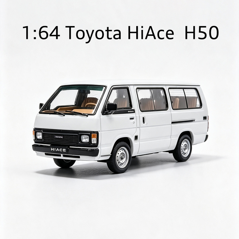 New Product 1:64 Maxdi Toyota Hiace H50 Alloy Static Model Ornament