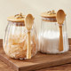 Sugar Jar for Storing White Sugar, High Aesthetic Value, Household Use, Sealed Glass Container for Storing Sugar, Kitchen Brown Sugar, Food-Grade