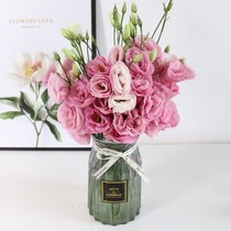 Yunnan flower bottle flower arrangement White purple green powder champagne orange flower Yunnan straight flower Courier City