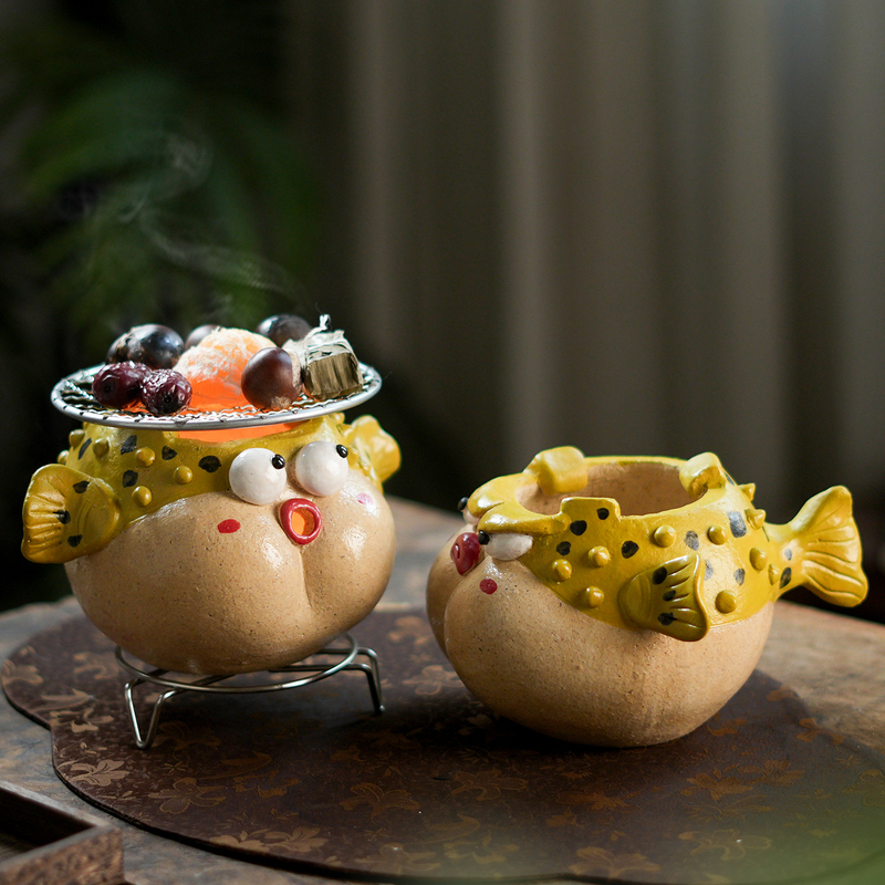 Tao Huanxi Handmade Carbon Stove for Brewing Tea, Tea Table, Tea Brewing Stove, Cute Gift