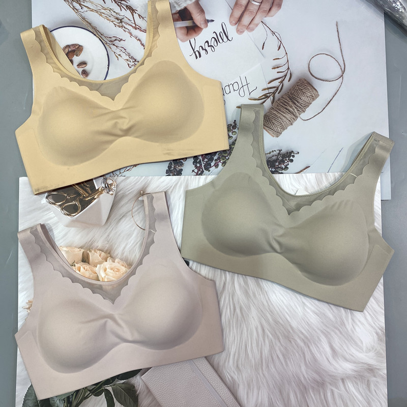 Gufei 001 latex lingerie steel - free bra gathers trace - free vest bra beautiful back - movement sleep bra