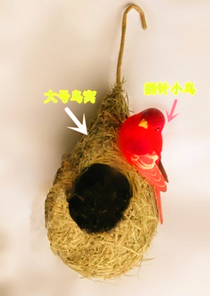 Animal model small bird simulation of various bird nest bird eggs emulation oatnest photography stage props scene wall decoration