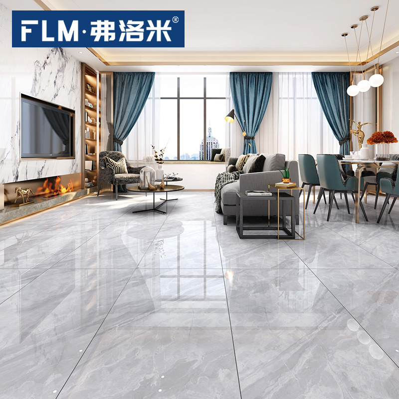 Flomey Grey Tile Floor Tiles 600x1200 Living Room Through Body Marble Anti Slip Floor Brick Background Wall Brick