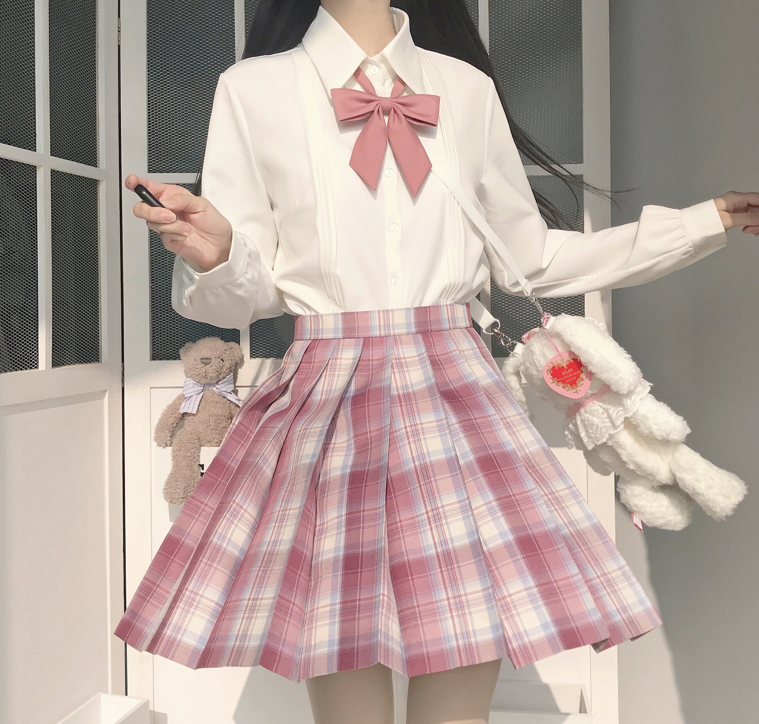 Original required Mass Mustard Boy Red Hat JK Uniform Thyme dresses Genuine Day Ensemble Students Suit College Wind and Skirt Woman