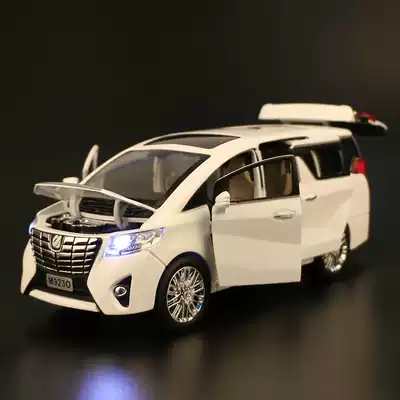1:24 Elfa MPV commercial vehicle alloy simulation car model children's sound and light return boy toy car