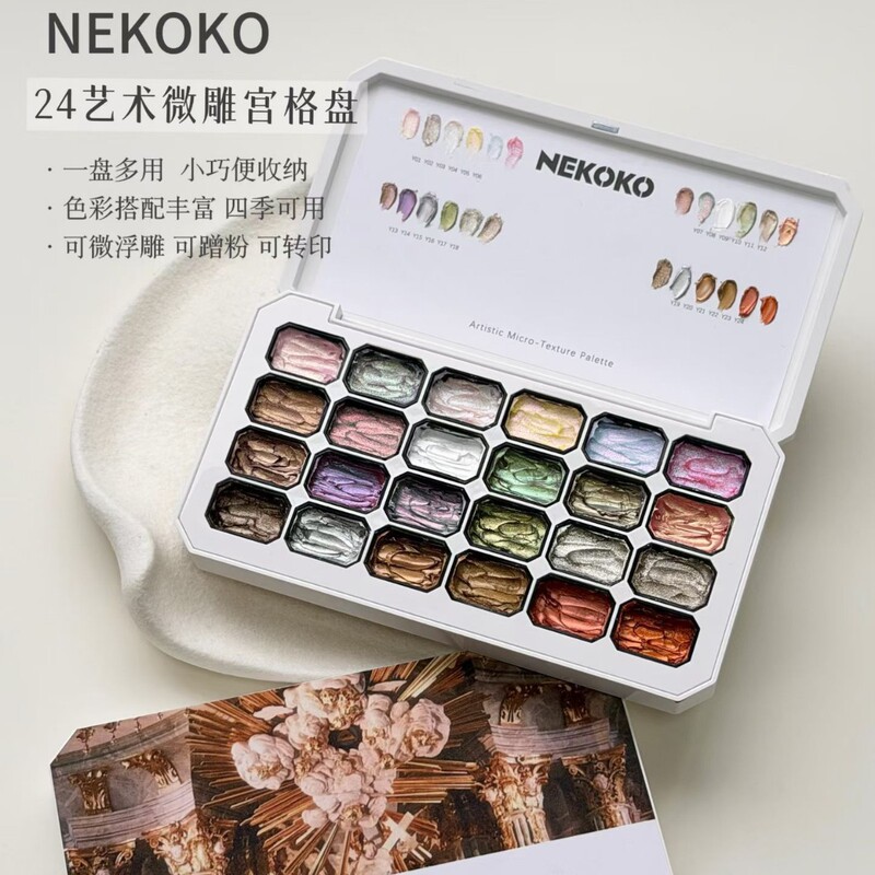 Nekoko24 Grid Art Relief Gel Three-Dimensional Shaping No-Wash Micro-Carving Gel Can Be Used with Powder for Nail Art Styling Nail Polish Gel