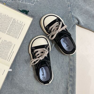 Kindergarten Indoor Shoes for Boys, Soft-Soled Non-Slip Canvas Shoes, Boys' Toddler Shoes, White Shoes for Entering Kindergarten, 2026 New Model — 3
