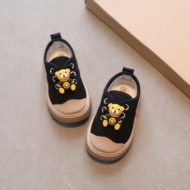 Kindergarten Indoor Shoes for Boys, Soft-Soled Non-Slip Canvas Shoes, Breathable Toddler Shoes, Cartoon Cloth Shoes for Entering Kindergarten, 2026 New — 1