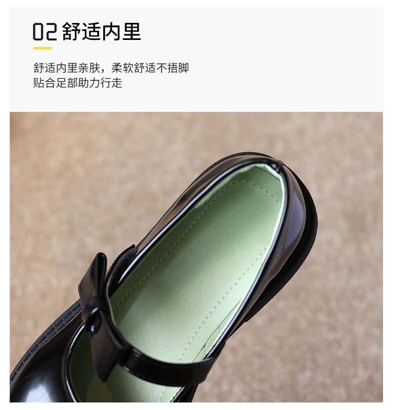 黑色小皮鞋女童学院风配裙子英伦风百搭不累脚圆头2026新款女款夏 — 7