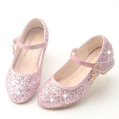 Princess Shoes for Girls with Small High Heels to Match Dresses 2026 New Soft-Soled Summer White Soft Shoes for Little Girls Summer Leather Shoes — 6