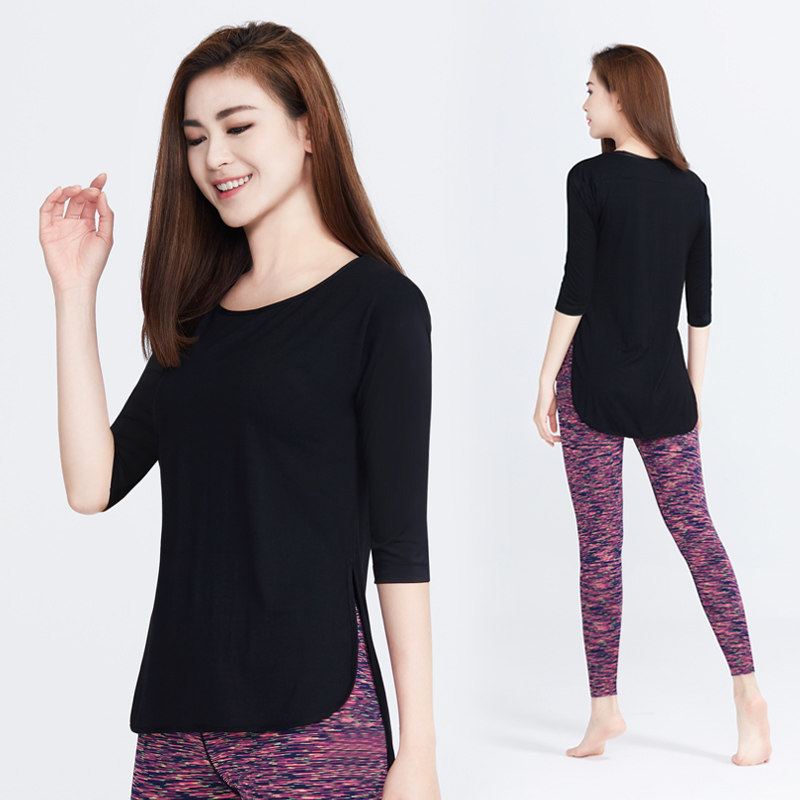 Yoga conserved female midsleeve Slim Professional High-end Fashion Gym Gym Gym Gym Gym Sport Running Two Style Suits
