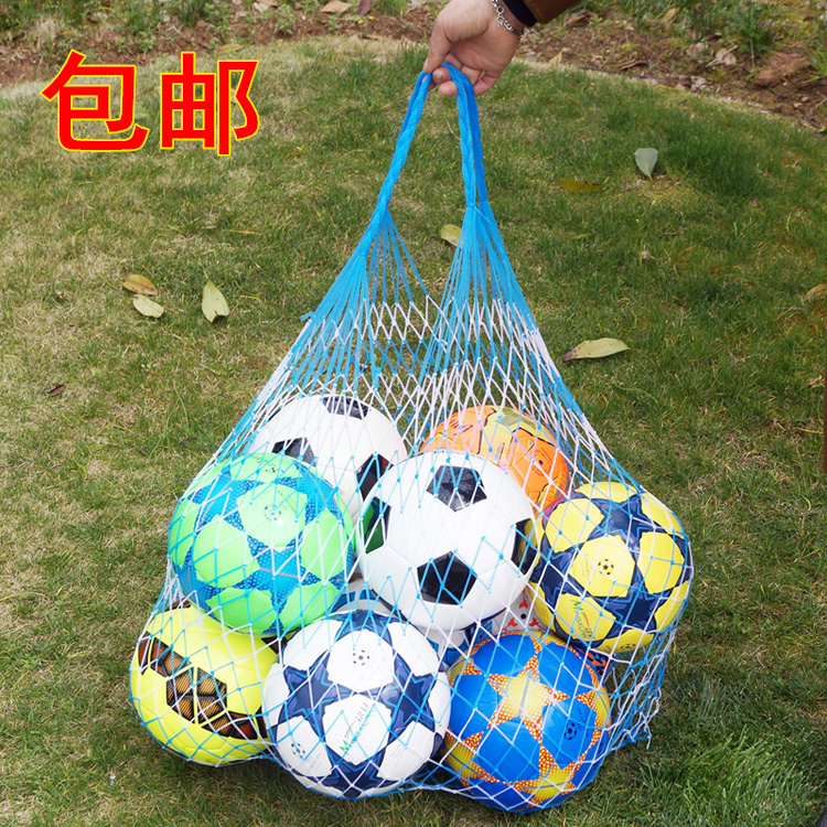 Large Mesh Net Bag with Thick Threads for Basketball, Soccer, and Ocean Balls, Multi-Purpose for Kindergarten Storage and Organization