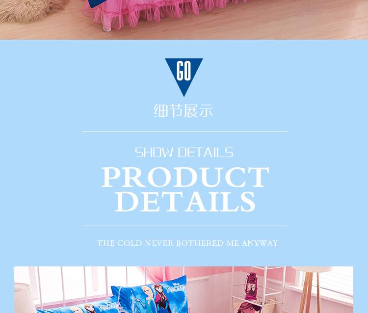 Cotton phim hoạt hình Hàn Quốc kt mèo váy ren bông Công chúa dễ thương bìa giường đơn mảnh nệm chống trượt - Váy Petti ga giường viền họa tiết