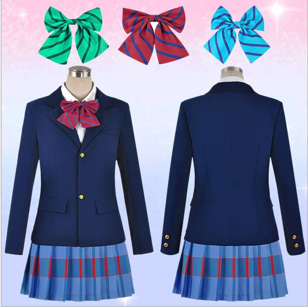 Tình yêu sống thắt nơ trang phục cosplay đồng phục học sinh Minami birdie Nishikino Maki jk mặc bộ đồ hàng ngày - Cosplay