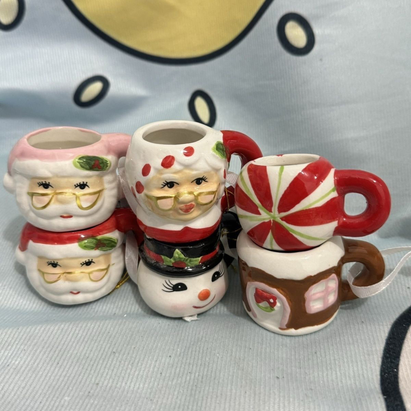 Ceramic Christmas Old Man Mug Creative Cartoon Cute 3D High-Temperature Household Decoration Gift