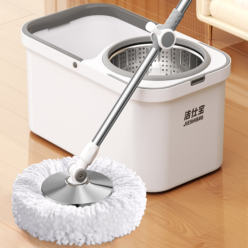 Japanese Quality Mop, New Model, Hands-Free Washing, Rotating, One-Step Cleaning, Household Automatic Mop, Spin-Drying, Dehydration, Magic Mop