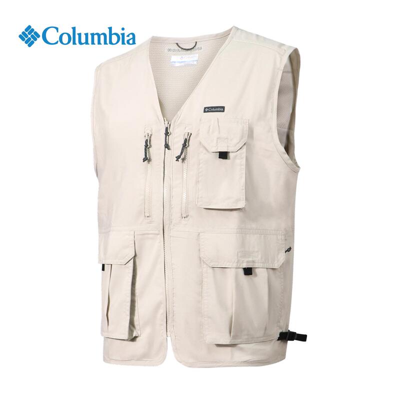 Columbia Men's Vest 25 Spring/Summer Outdoor Back Ventilation System Fishing Vest Ae5185