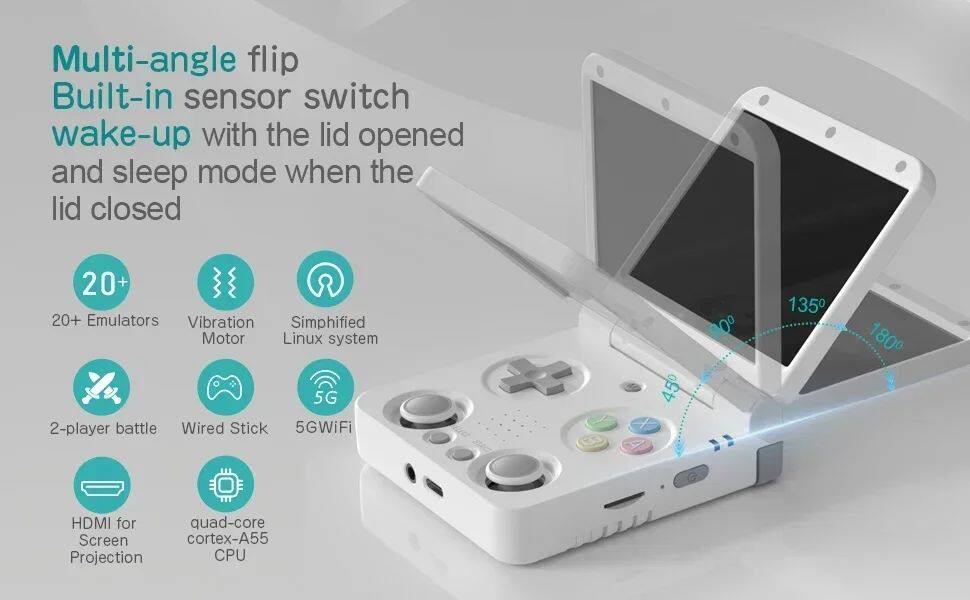 Устройство для онлайн-игр miyoo flip v2 handheld game console 3.5'' ips screen linux o