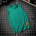 Mùa hè áo thun không tay rộng tay nam cộng với phân bón XL đẹp trai hoang dã thấm mồ hôi áo thun cotton mỏng T - Áo vest cotton vest khoác nam Áo vest cotton