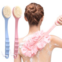 Bath artifact long handle soft wool bath brush bath towel adult back rub mud do not ask for back bath brush