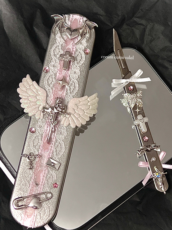 【Love Knot】Cream Carnival Original Handmade | Beautiful B-Style Scalpel Storage Box