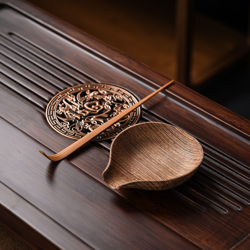 Chicken Wings Wood Tea Then Teaspoon Accessories Teaspoon Teaspoon Tea Box Wake-up Tea Ware Tea Art Solid Wood Tea Hongfu Tea Furniture Six Gentleman-Taobao