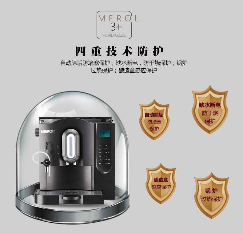 máy pha cà phê kiểu ý	 Máy pha cà phê gia đình Merol / Mei 侬 ME-707S Mini nhỏ kiểu Ý tự động - Máy pha cà phê máy pha cà phê hạt cho gia đình