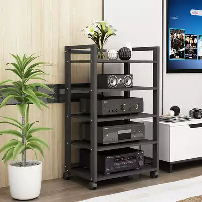 (Adjustable floor height) Combined power amplifier rack cabinet HIFI mobile bile machine bracket CD equipment storage rack