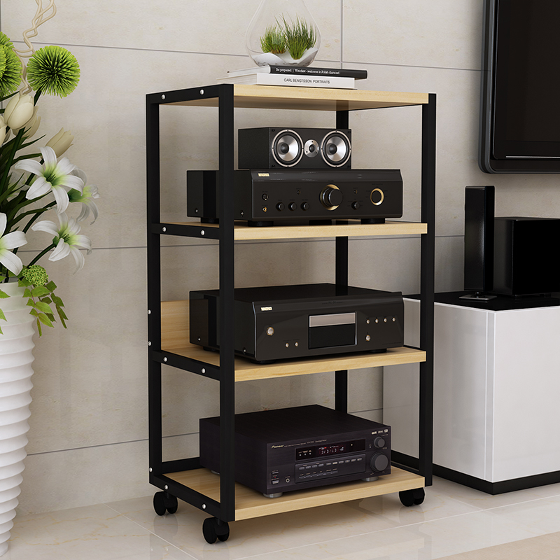 Fever Power Amplifier Rack Multilayer CD Rack Biliary Machine Bracket HIFI Device Mobile Print-Table Machine Shelf Speaker Frame