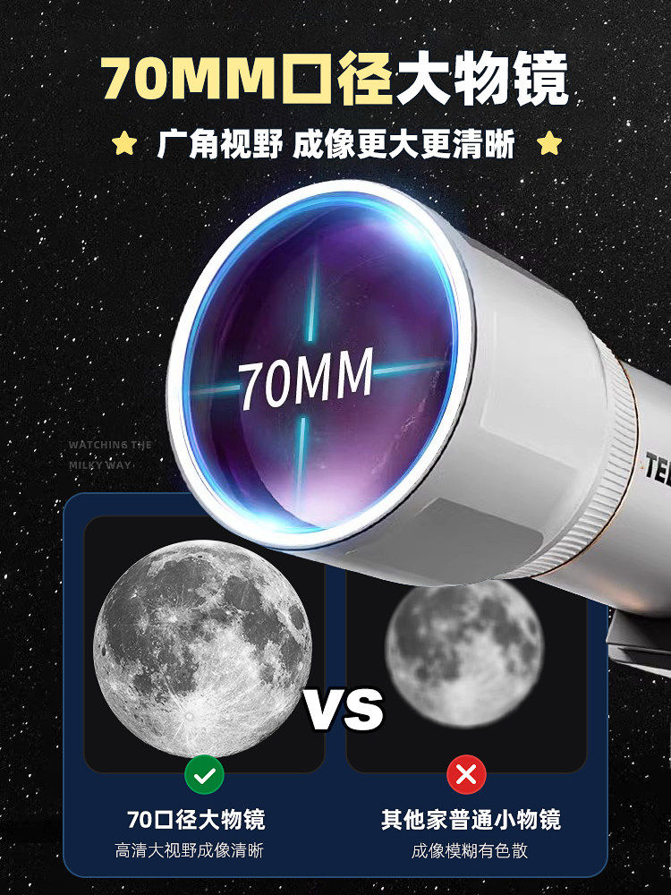 Children's Toys Birthday Gifts for Boys Aged 6 to 10, 12 and Above, Boys, Primary School Students, Educational Astronomical Telescope